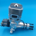 NUEVO motor de gasolina DLE65 de un solo cilindro de escape lateral de dos tiempos Motor de desplazamiento de 65CC de arranque manual refrigerado por aire natural